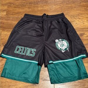 Black and Green Men's Shorts